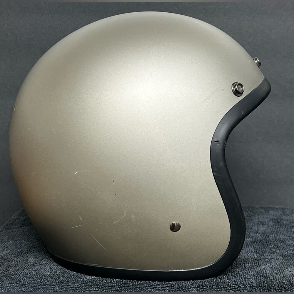 Biltwell Inc. Bonanza Solid Helmet - BH-TIT-FL-DOTLG - Flat Titanium - XL